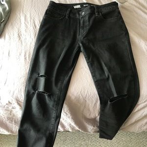 Vans ripped-knee skinny crop jeans